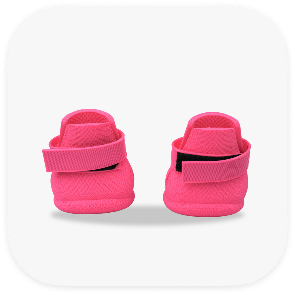 Canela ForméFit Original - Canela Pink custom-fit dog boots - rear view