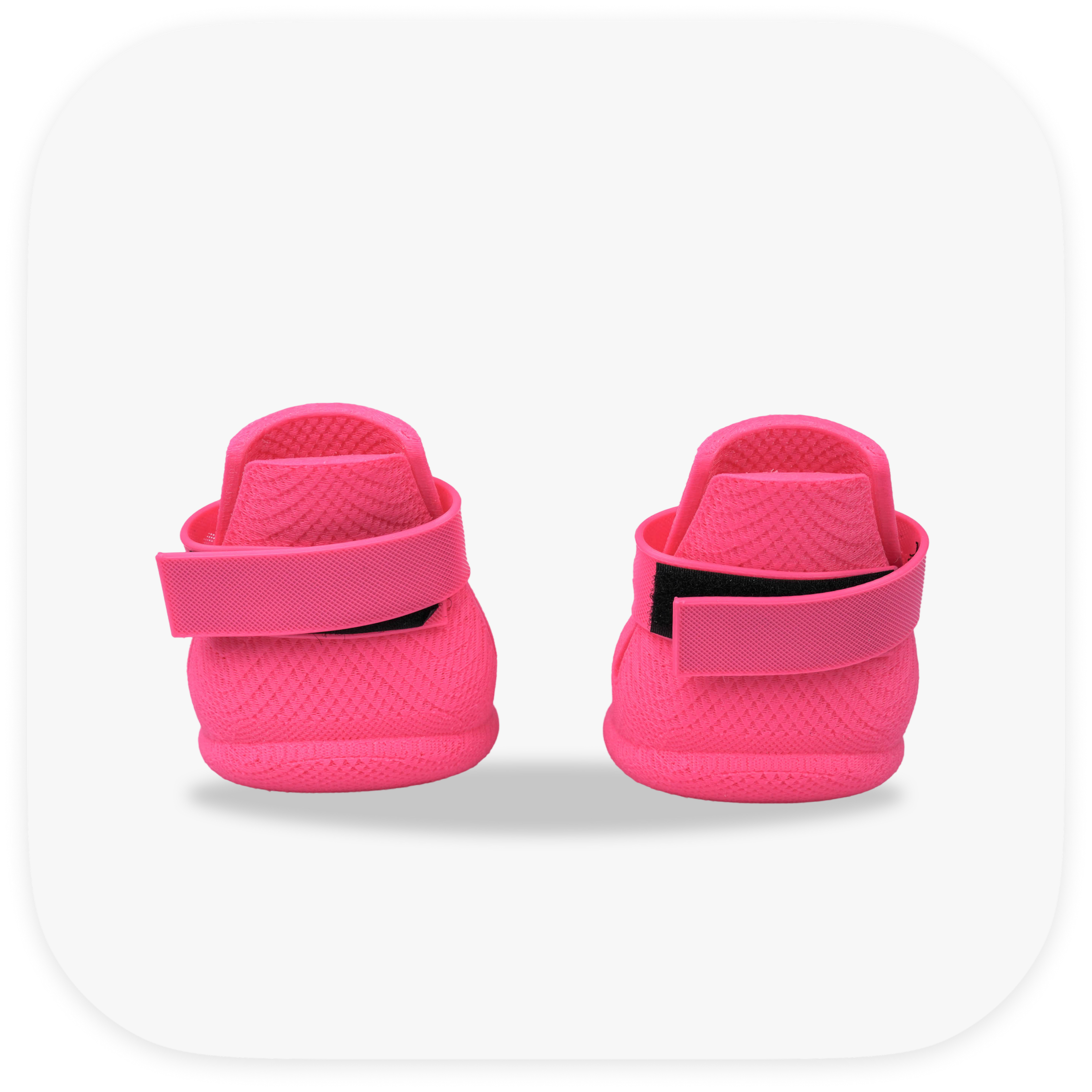 Canela ForméFit Original - Canela Pink custom-fit dog boots - rear view