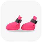 Canela ForméFit ID - Canela Pink- Urban Smoke custom two-tone dog boots - left side view