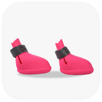 Canela ForméFit ID - Canela Pink- Urban Smoke custom two-tone dog boots - right side view