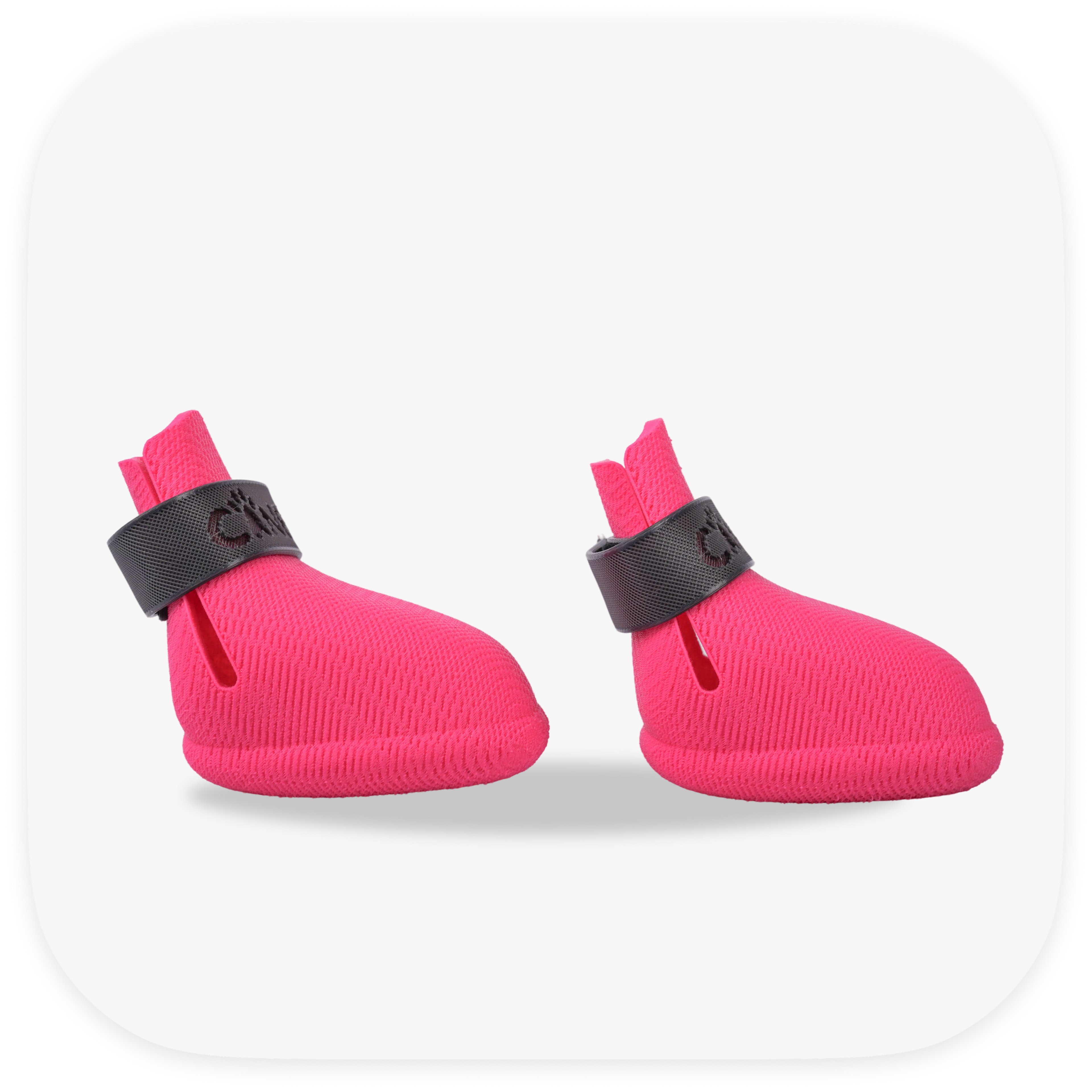 Canela ForméFit ID - Canela Pink- Urban Smoke custom two-tone dog boots - right side view