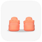 Canela ForméFit Original - Cantaloupe custom-fit dog boots - front view