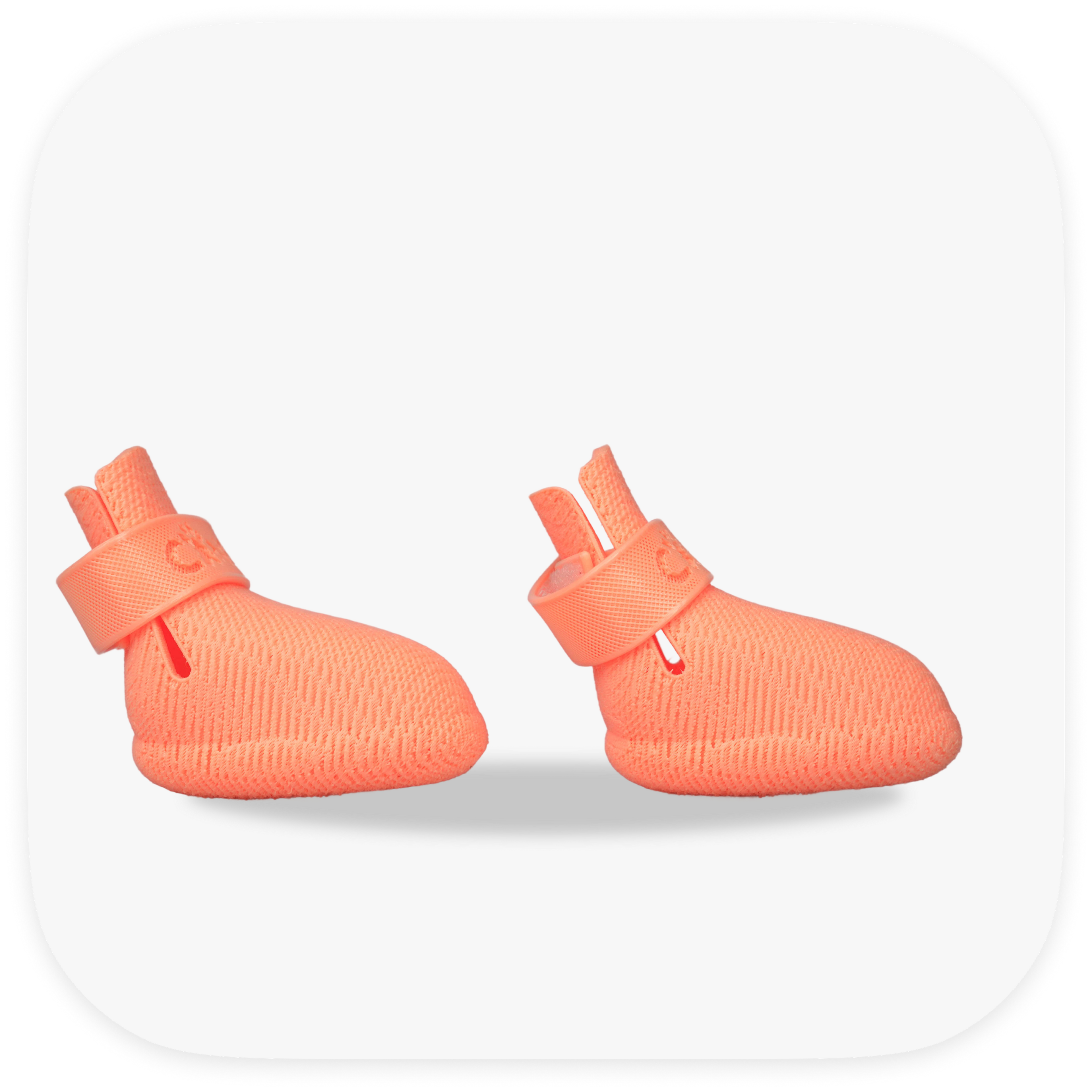 Canela ForméFit Original - Cantaloupe custom-fit dog boots - right side view