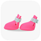 Canela ForméFit ID - Canela Pink - Turquoise custom two-tone dog boots - left side view