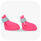 Canela ForméFit ID - Canela Pink - Turquoise custom two-tone dog boots - right side view