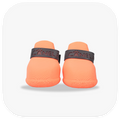Canela ForméFit ID - Cantaloupe - Urban Smoke custom two-tone dog boots - front view