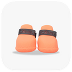 Canela ForméFit ID - Cantaloupe - Urban Smoke custom two-tone dog boots - front view