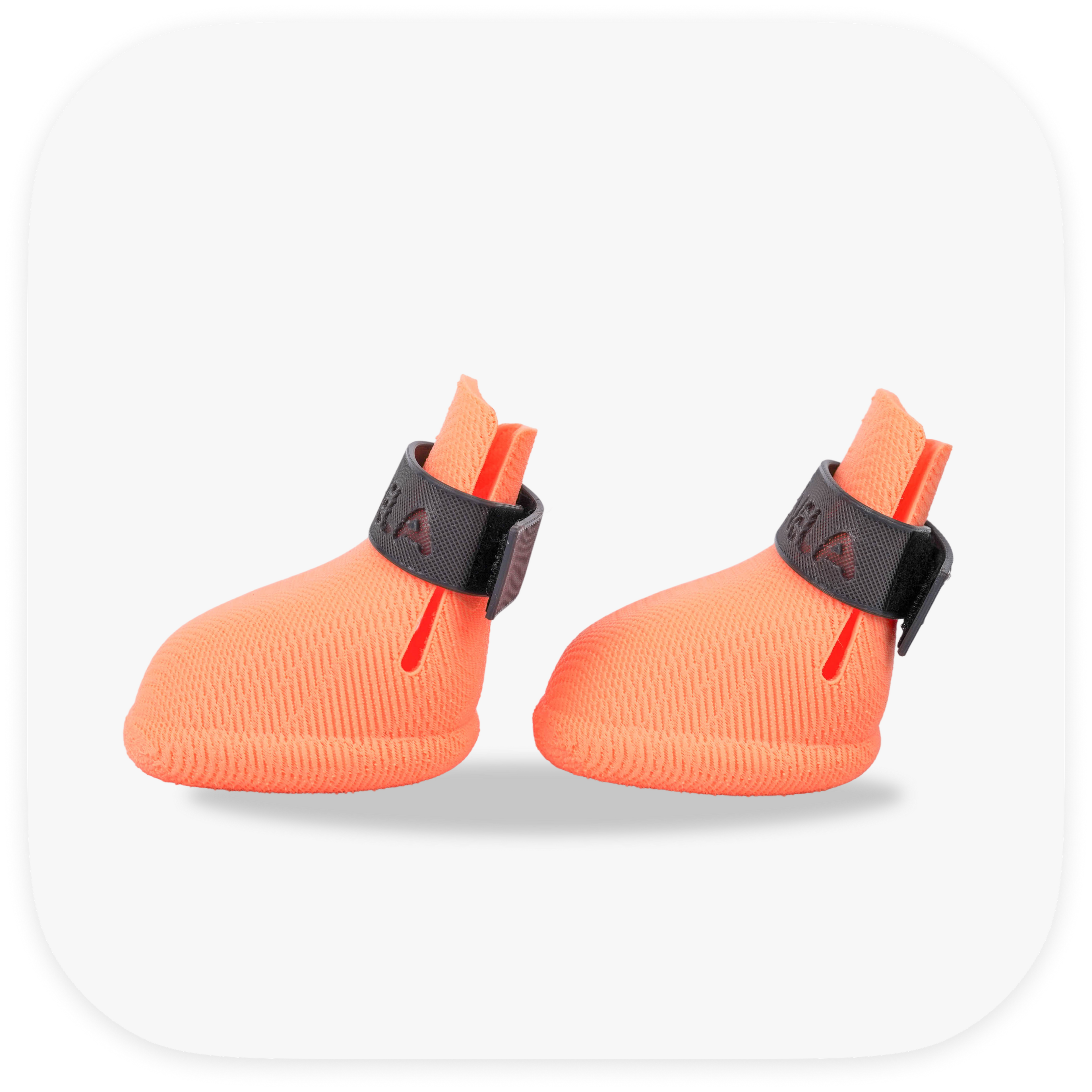 Canela ForméFit ID - Cantaloupe - Urban Smoke custom two-tone dog boots - left side view