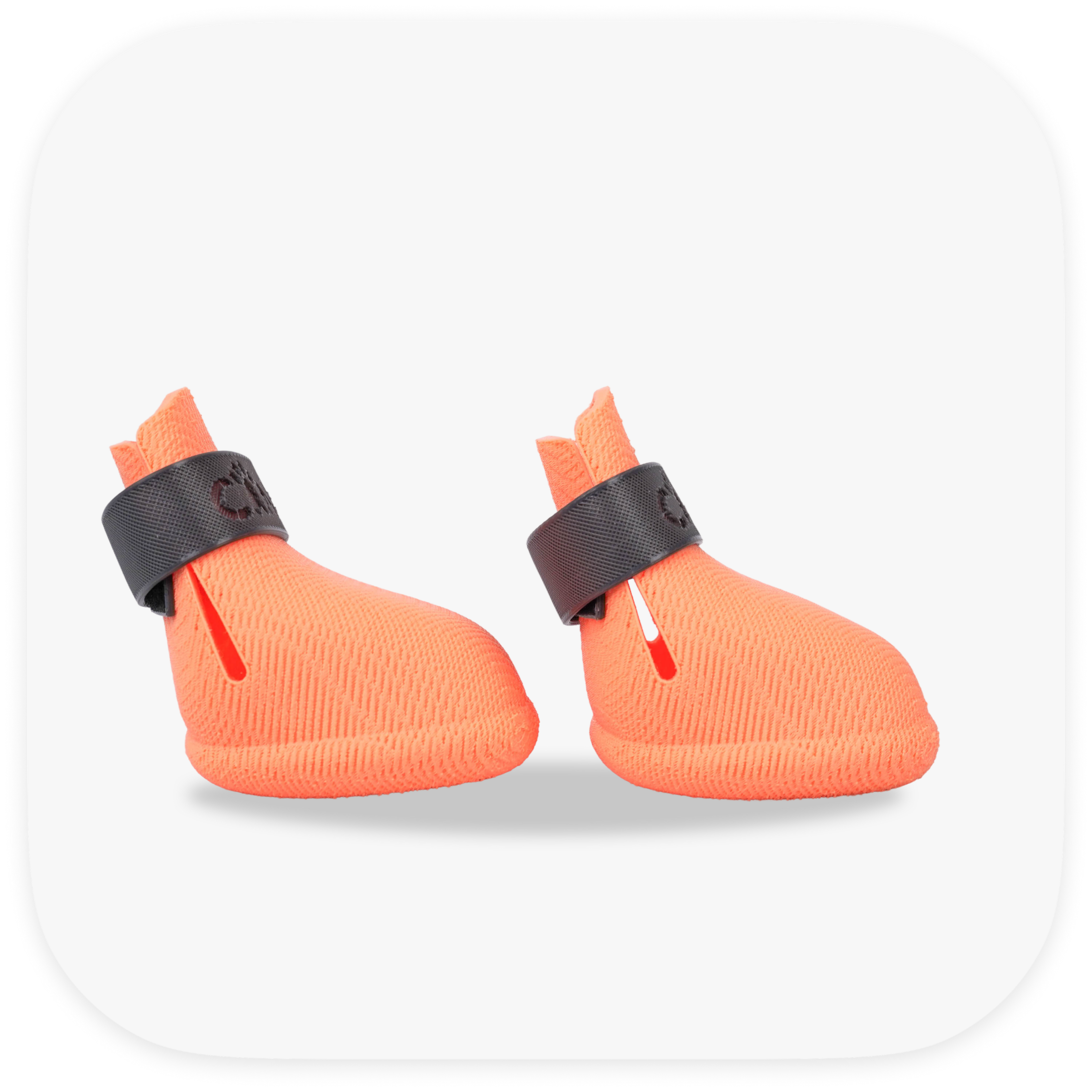 Canela ForméFit ID - Cantaloupe - Urban Smoke custom two-tone dog boots - right side view