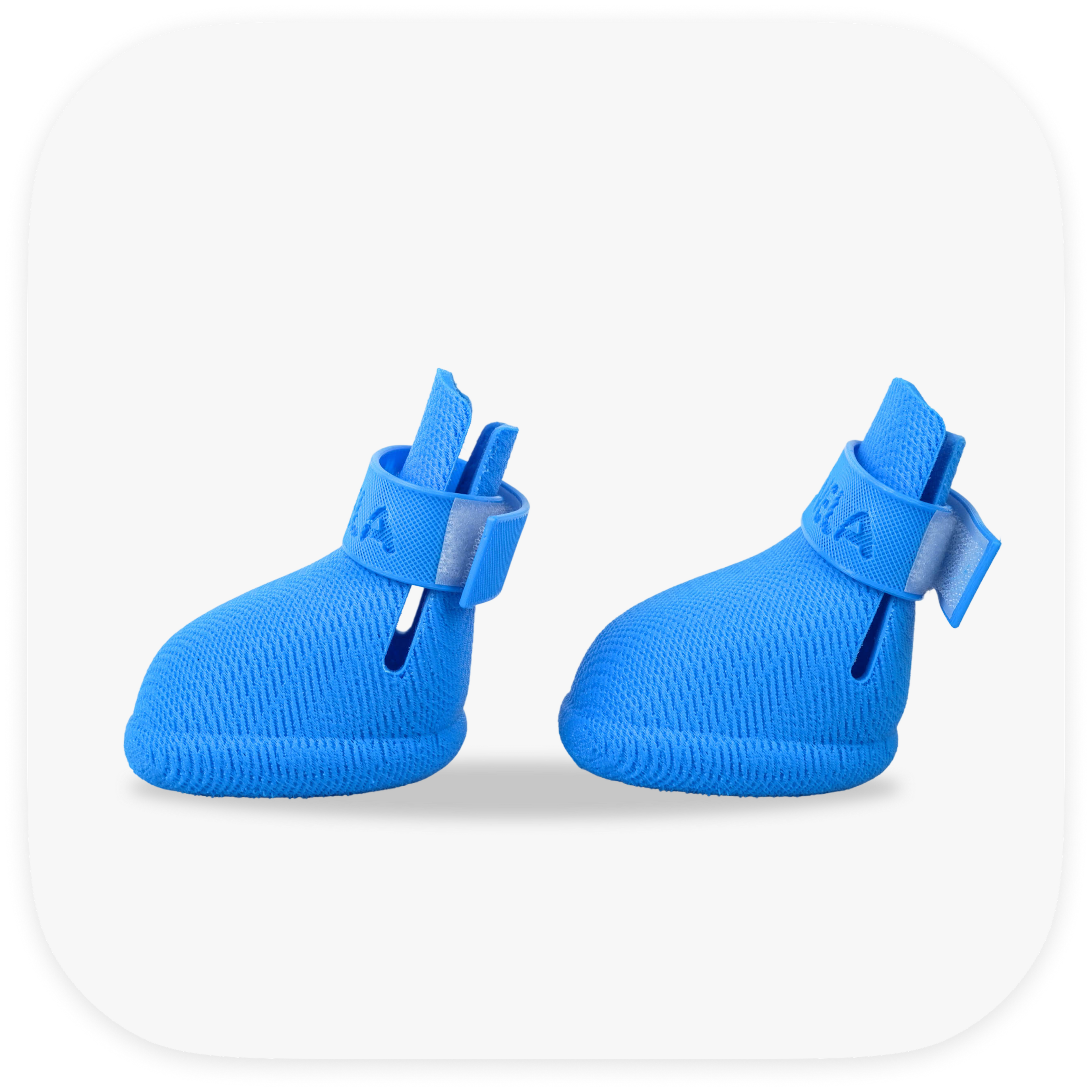 Canela ForméFit Original - Cookie Blue custom-fit dog boots - left side view