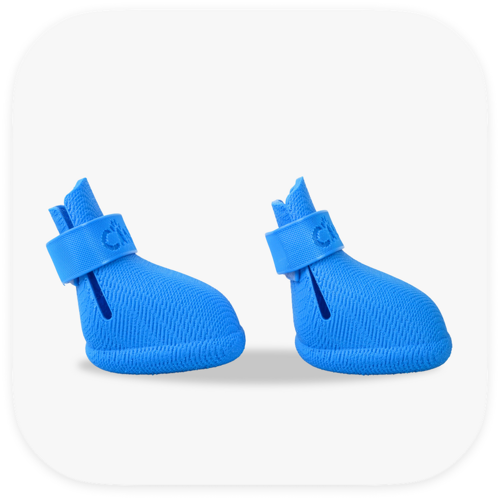 Canela ForméFit Original - Cookie Blue custom-fit dog boots - right side view