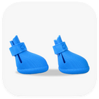 Canela ForméFit Original - Cookie Blue custom-fit dog boots - right side view