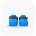 Canela ForméFit ID - Cookie Blue - Urban Smoke custom two-tone dog boots - front view