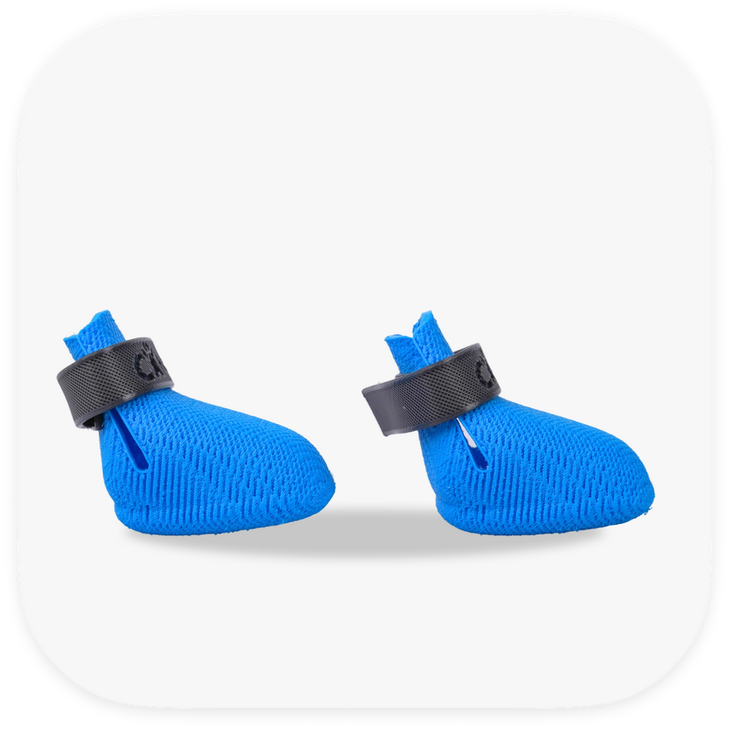 Canela ForméFit ID - Cookie Blue - Urban Smoke custom two-tone dog boots - right side view