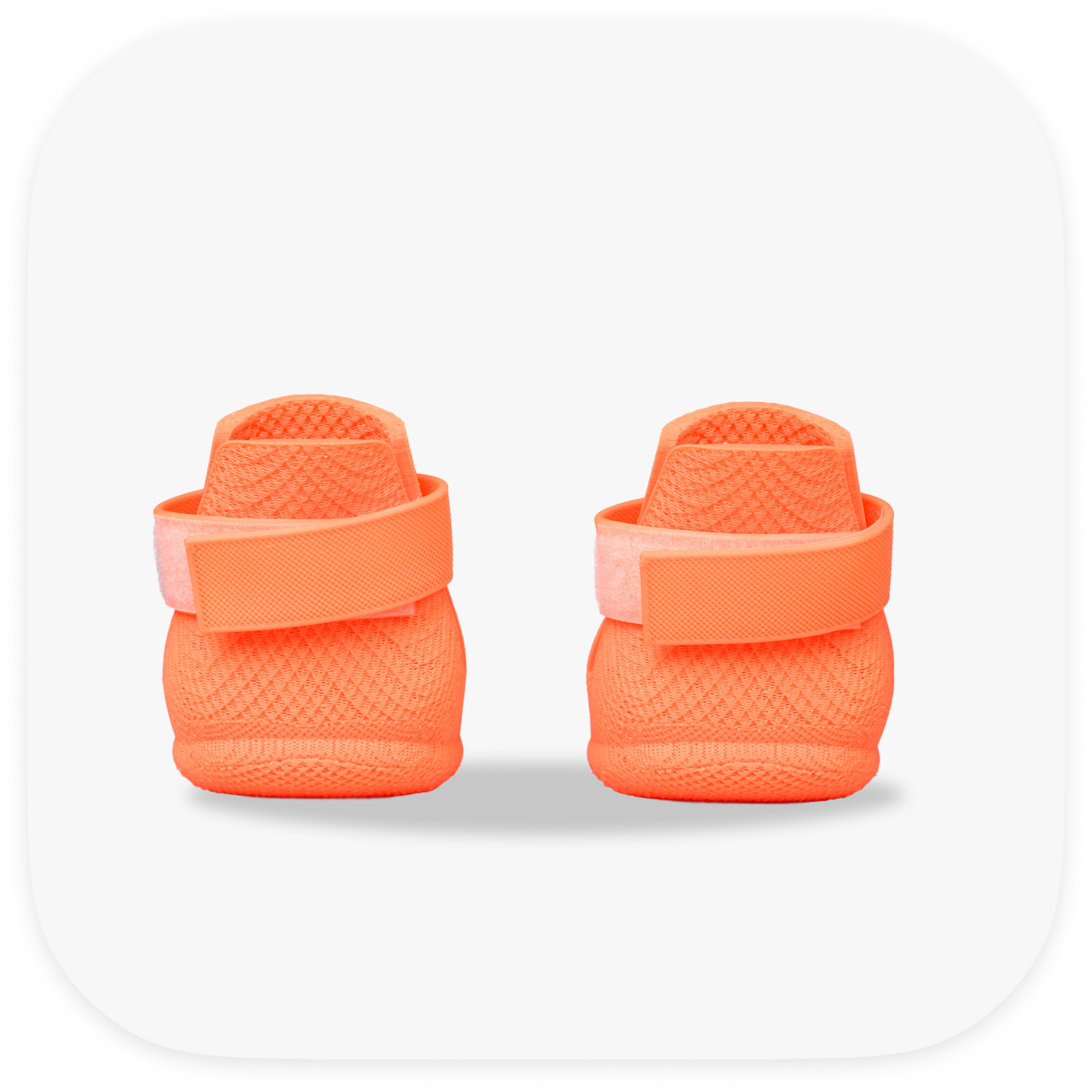 Canela ForméFit Original - Coral custom-fit dog boots - rear view