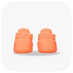 Canela ForméFit Original - Coral custom-fit dog boots - front view