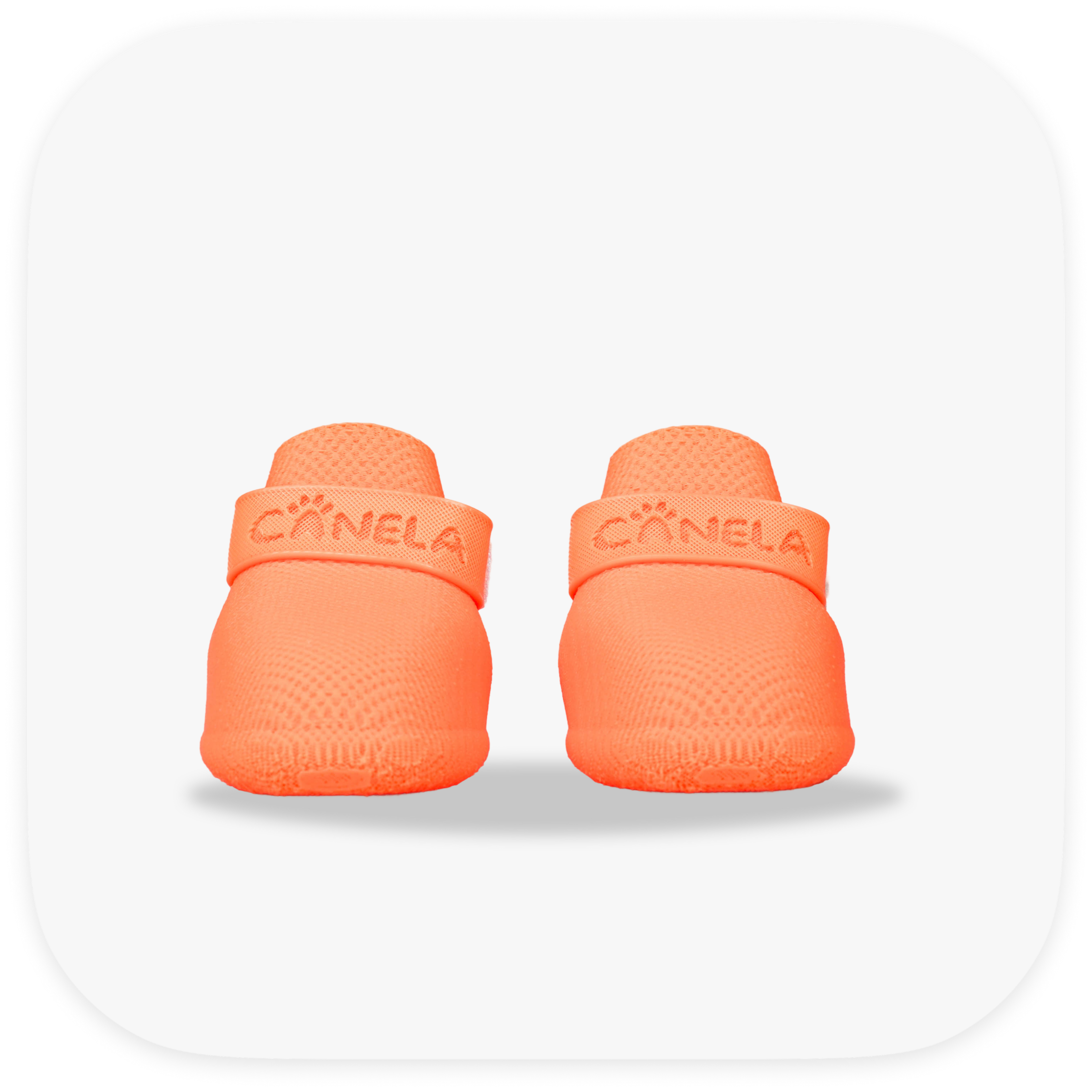 Canela ForméFit Original - Coral custom-fit dog boots - front view