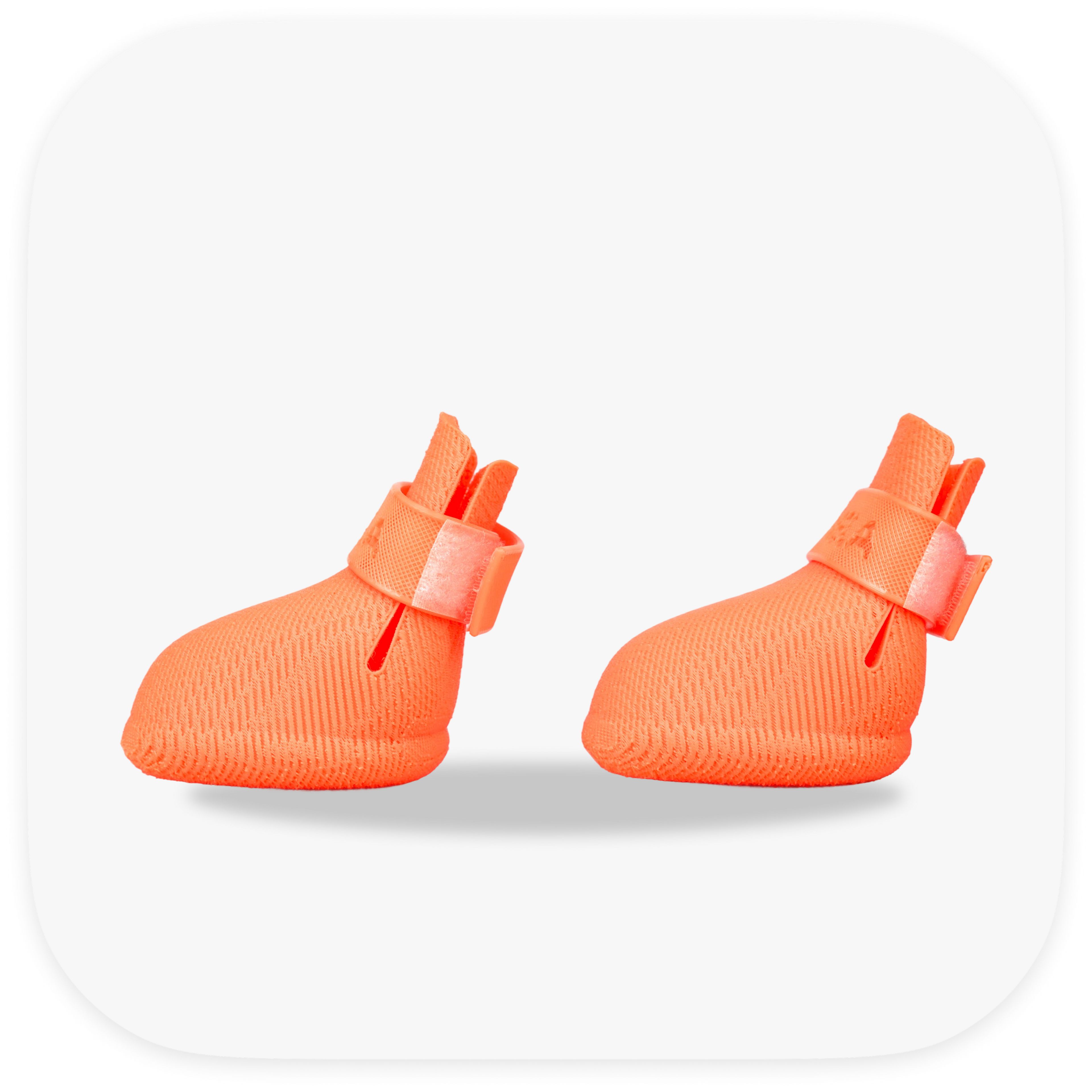Canela ForméFit Original - Coral custom-fit dog boots - left side view