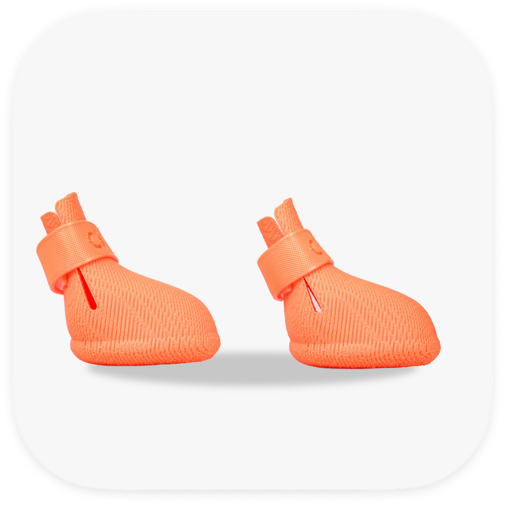 Canela ForméFit Original - Coral custom-fit dog boots - right side view