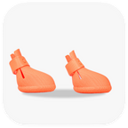 Canela ForméFit Original - Coral custom-fit dog boots - right side view
