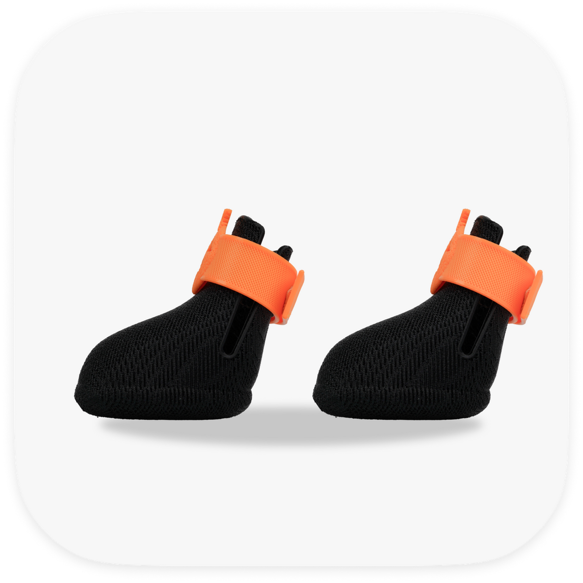 Canela ForméFit ID Halloween Pumpkin — black boots with an orange jack-o'-lantern strap, left view