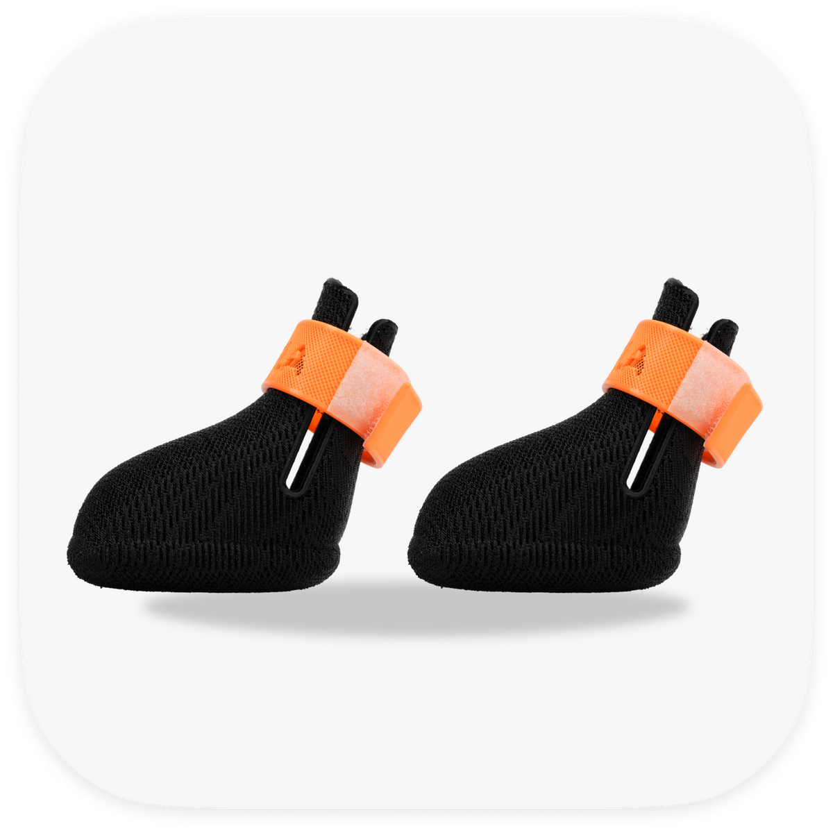 Canela ForméFit ID Halloween Black — black boots with an orange strap, left view