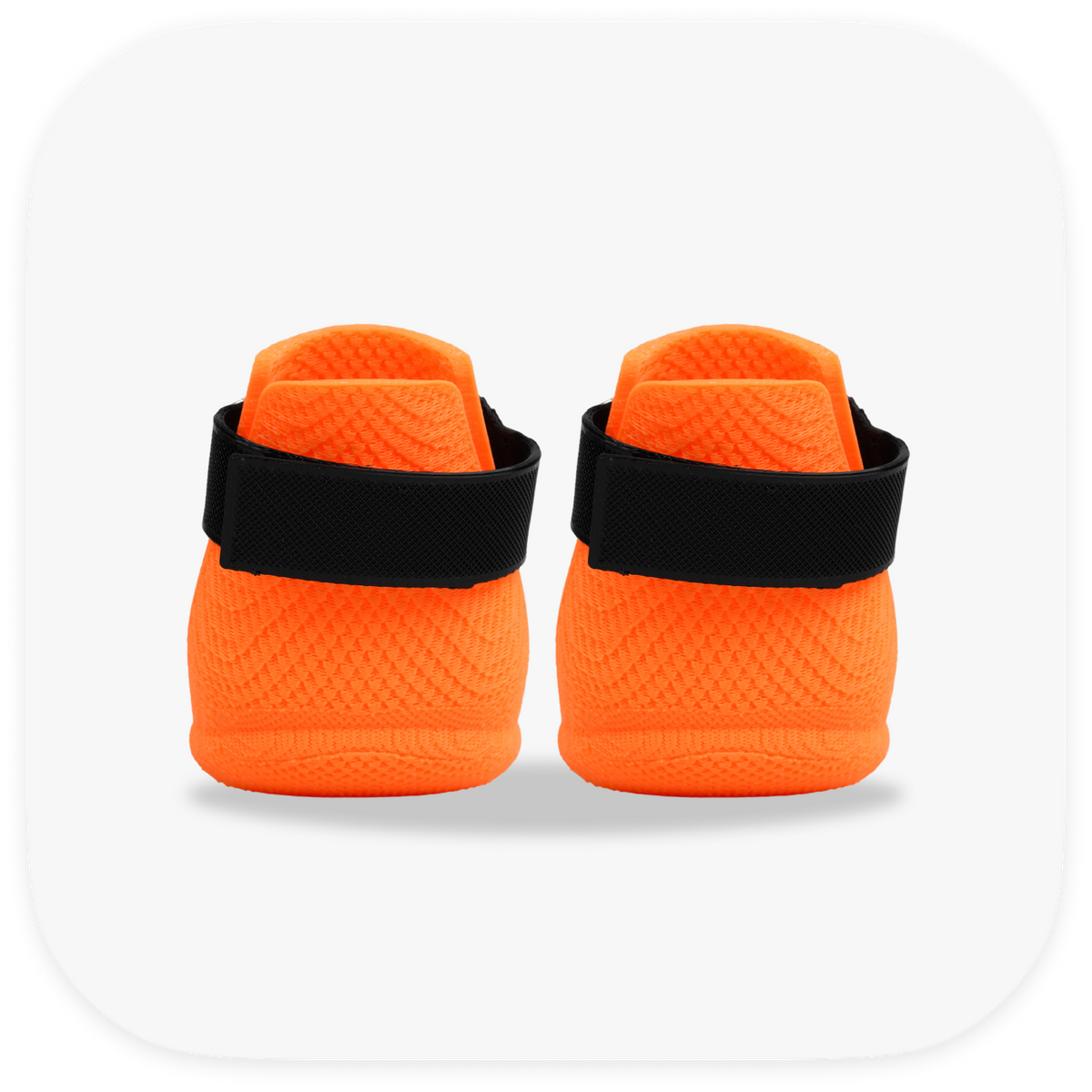 Canela ForméFit ID Halloween Bat — orange boots with a black bat strap, back view