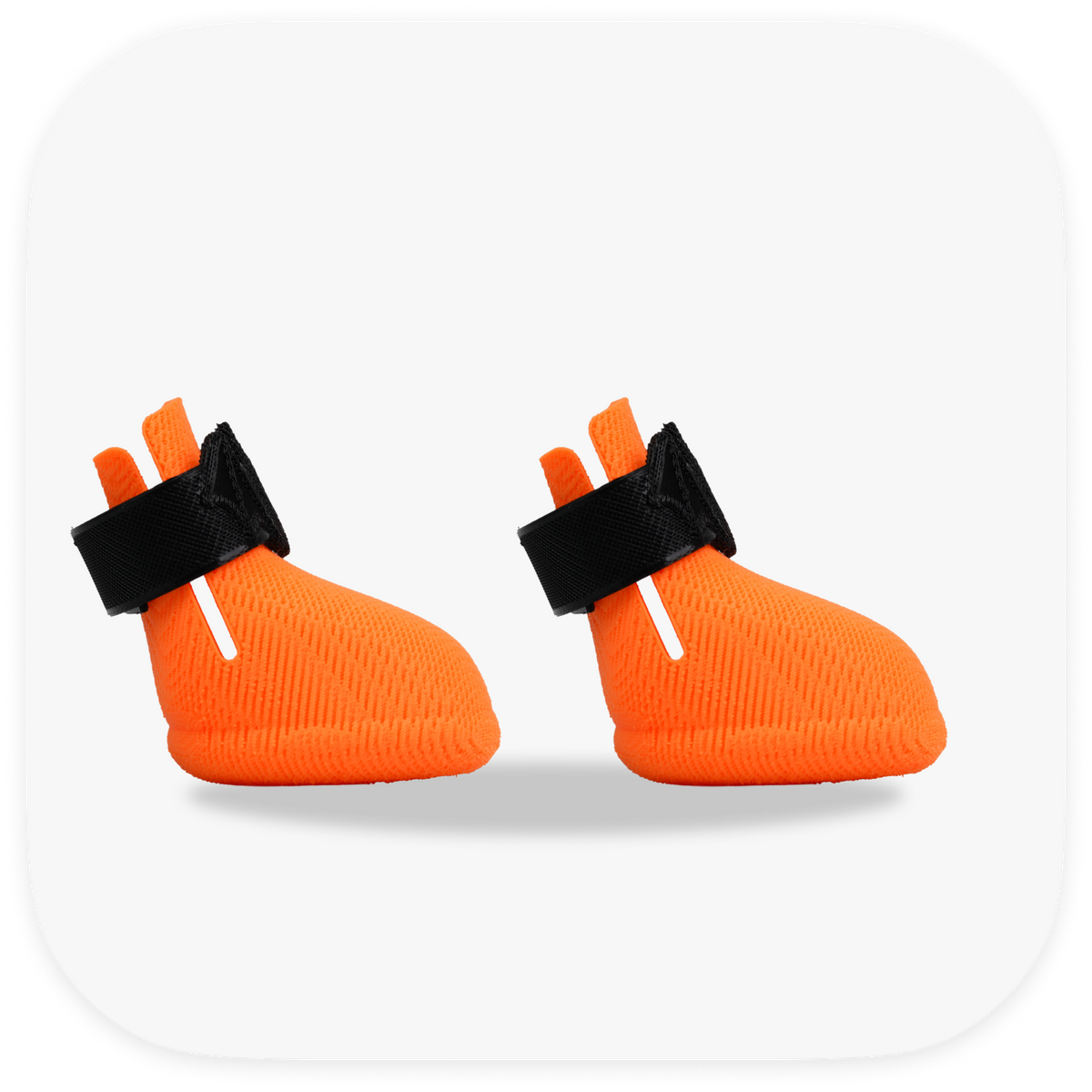 Canela ForméFit ID Halloween Bat — orange boots with a black bat strap, left view