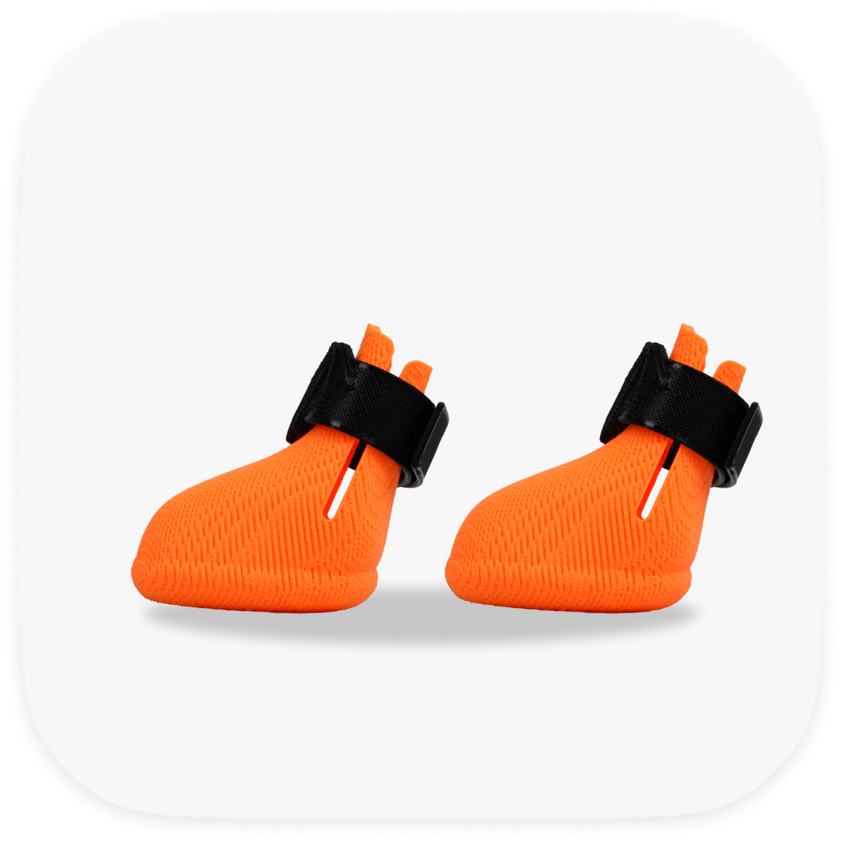 Canela ForméFit ID Halloween Bat — orange boots with a black bat strap, right view