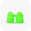 Canela ForméFit Original - Lantern Green custom-fit dog boots - front view