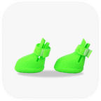 Canela ForméFit Original - Lantern Green custom-fit dog boots - left side view