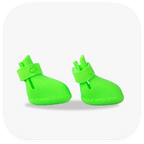 Canela ForméFit Original - Lantern Green custom-fit dog boots - right side view