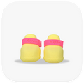 Canela ForméFit ID - Limoncello - Canela Pink custom two-tone dog boots - front view