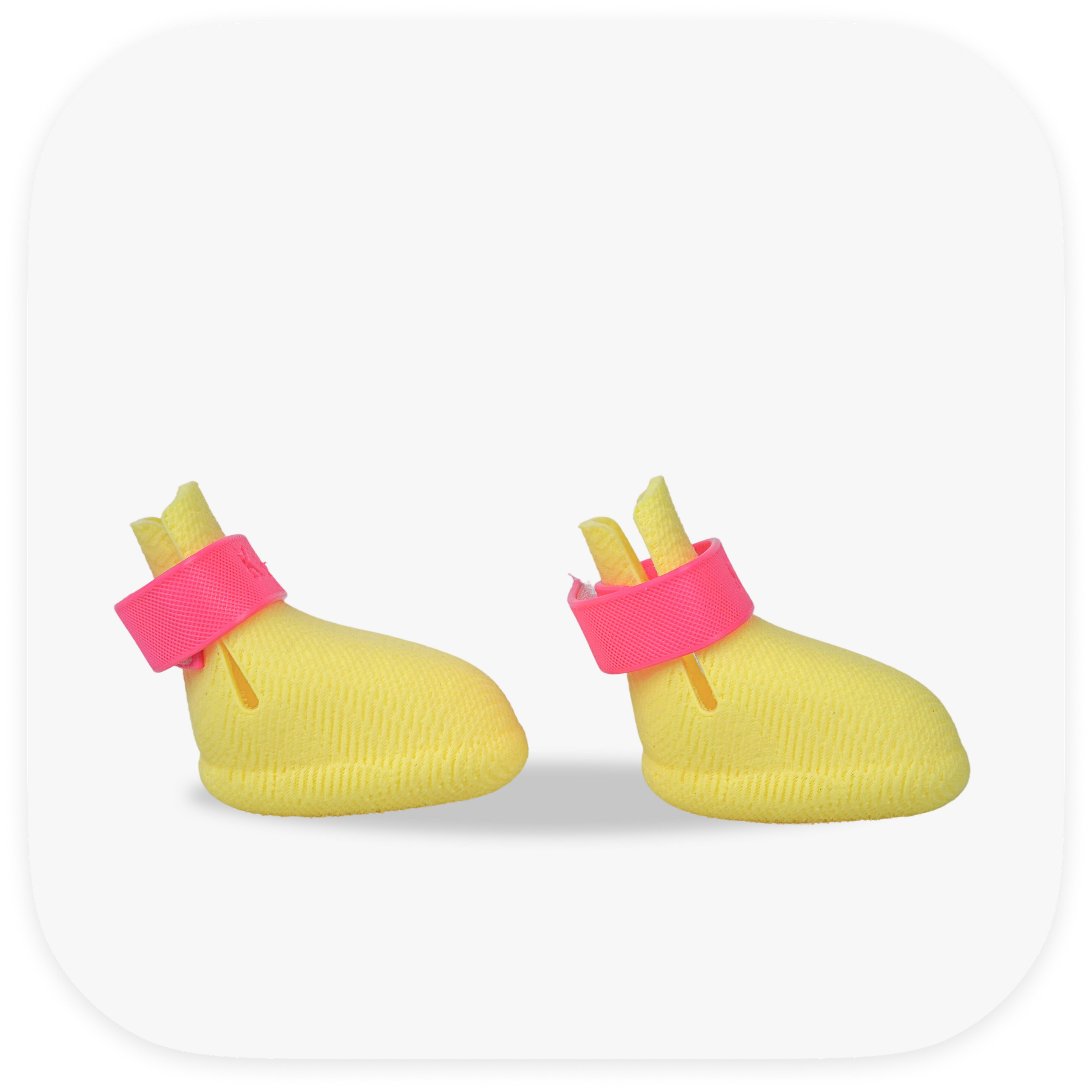 Canela ForméFit ID - Limoncello - Canela Pink custom two-tone dog boots - right side view