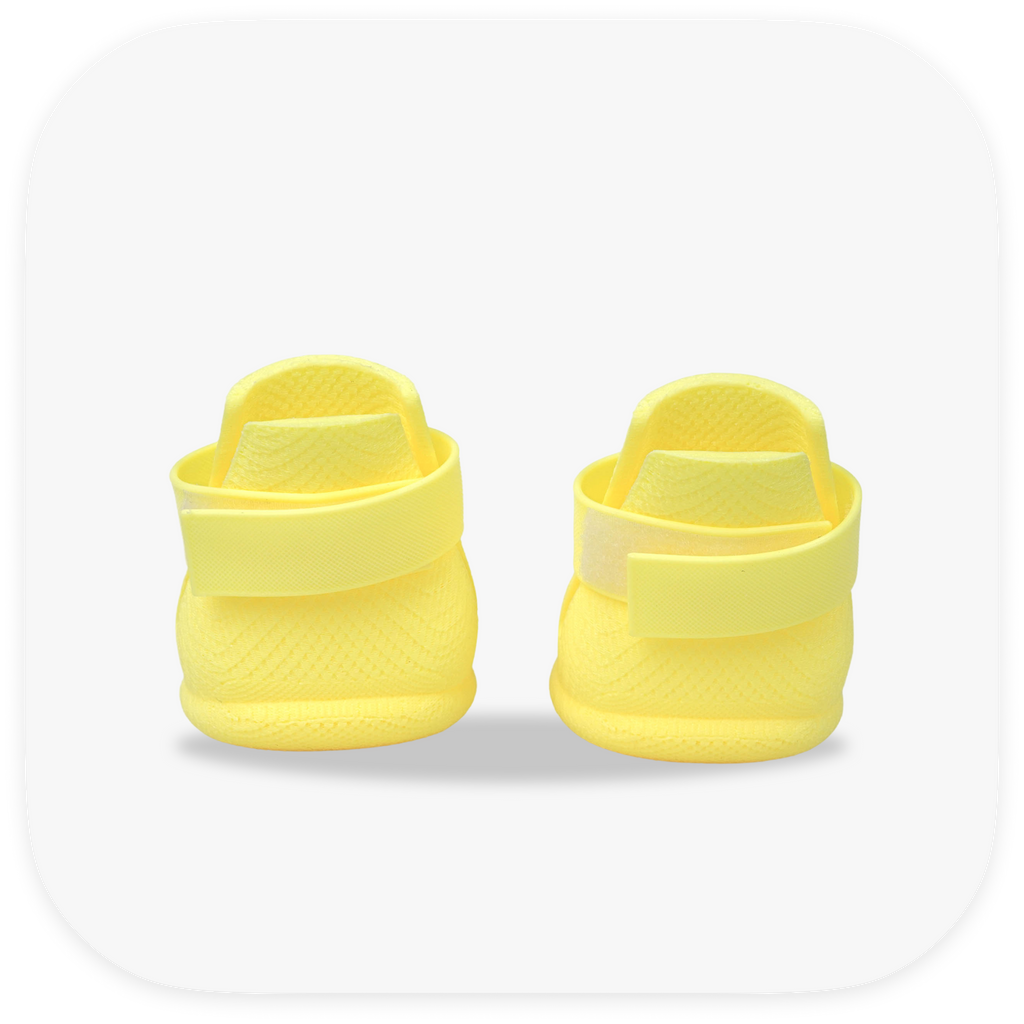 Canela ForméFit Original - Limoncello custom-fit dog boots - rear view