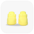 Canela ForméFit Original - Limoncello custom-fit dog boots - front view