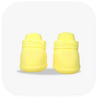Canela ForméFit Original - Limoncello custom-fit dog boots - front view