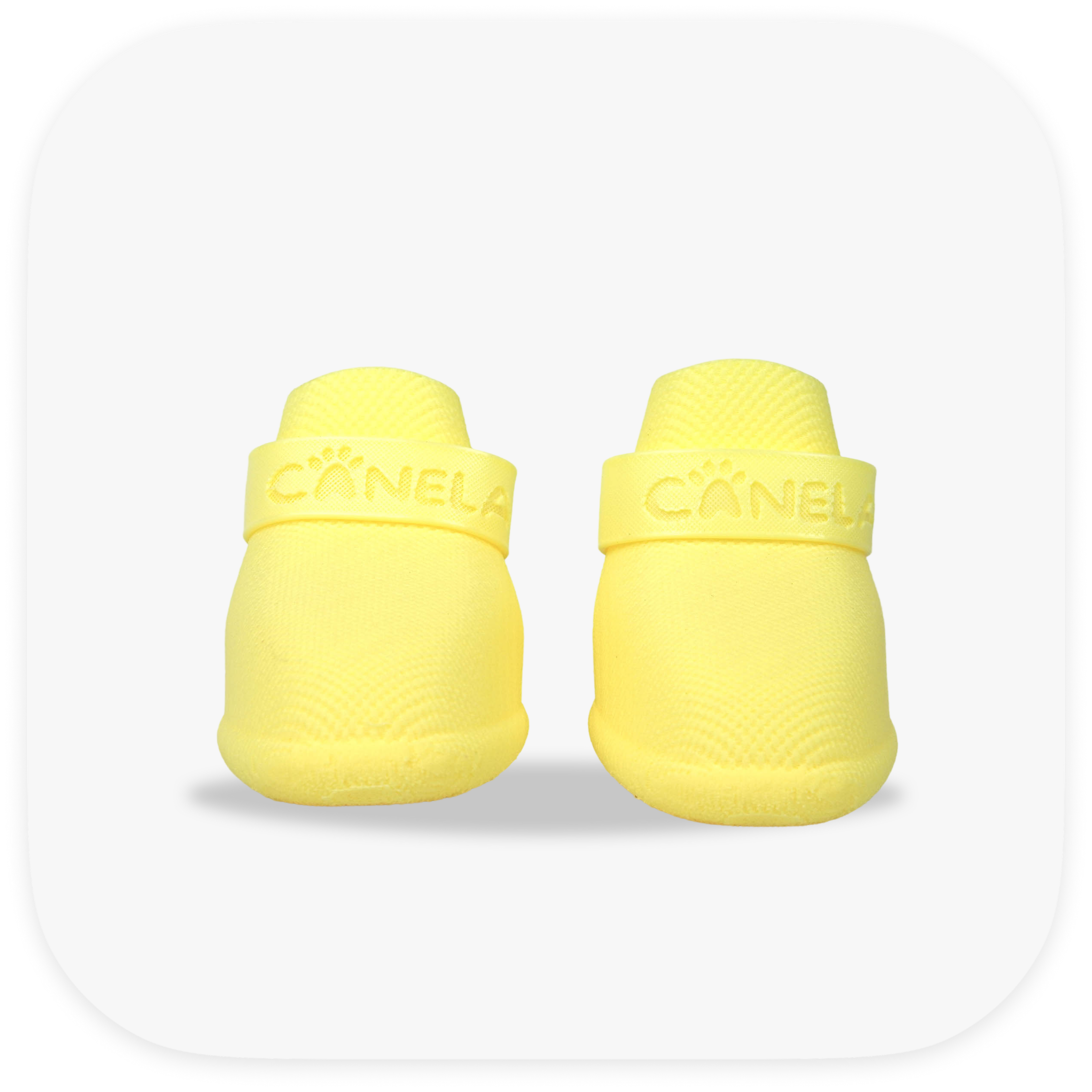 Canela ForméFit Original - Limoncello custom-fit dog boots - front view