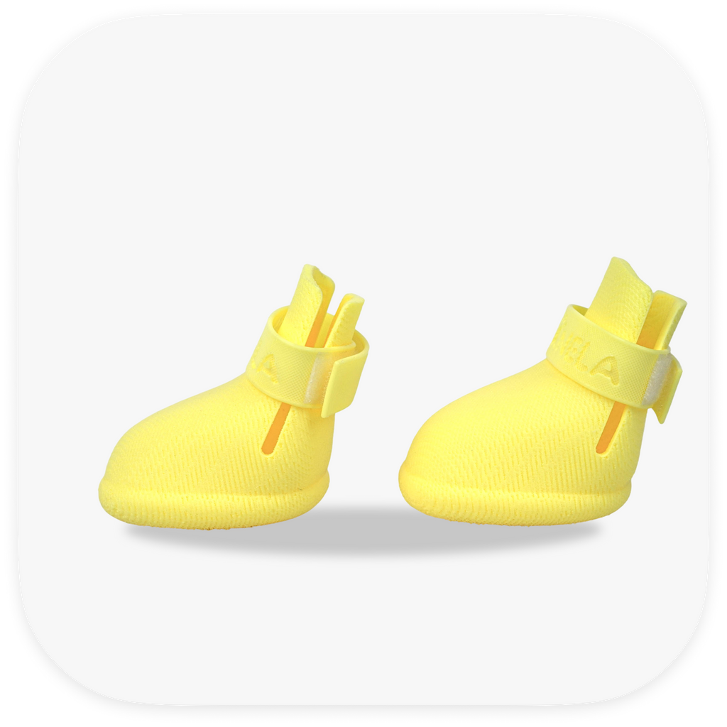 Canela ForméFit Original - Limoncello custom-fit dog boots - left side view