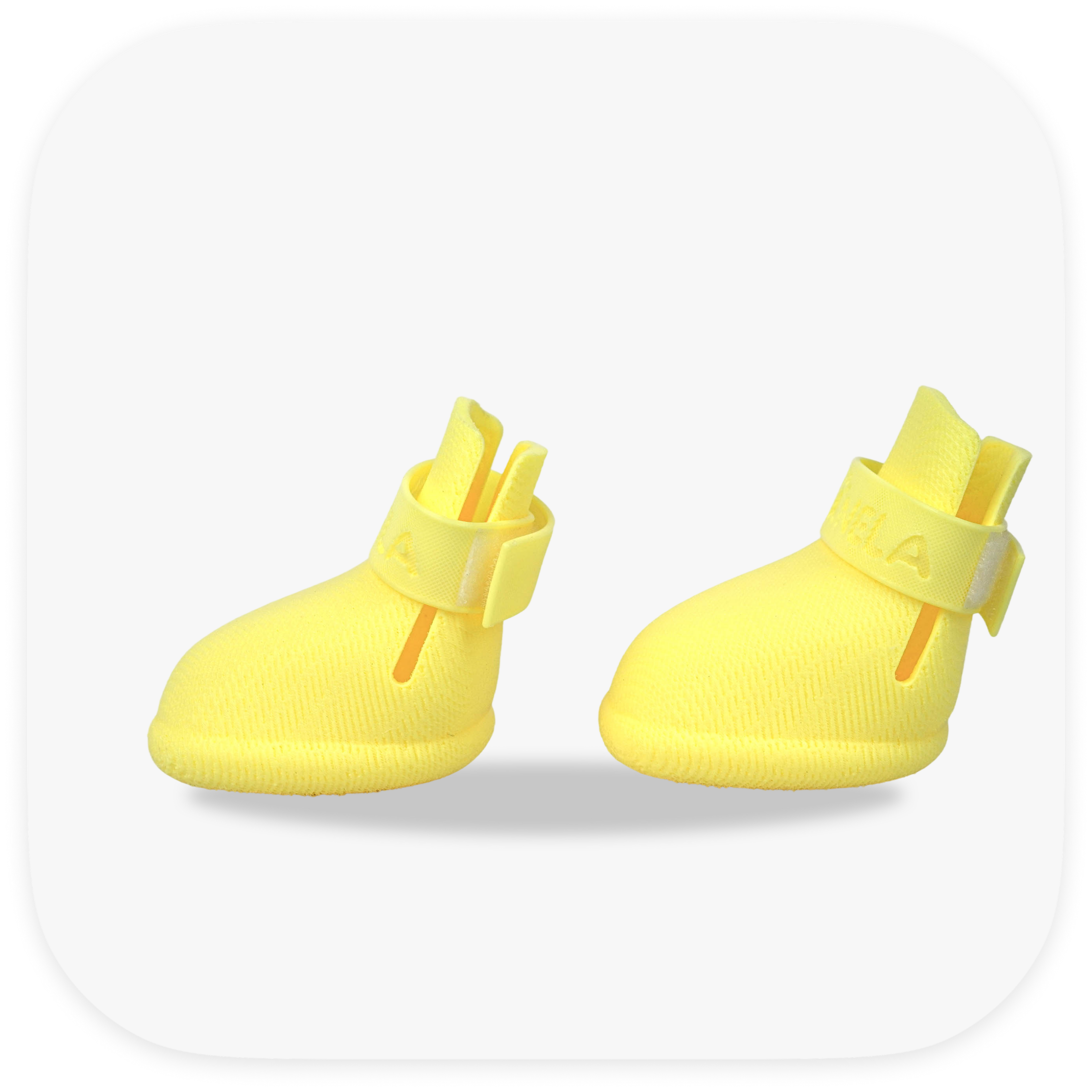 Canela ForméFit Original - Limoncello custom-fit dog boots - left side view