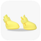 Canela ForméFit Original - Limoncello custom-fit dog boots - right side view