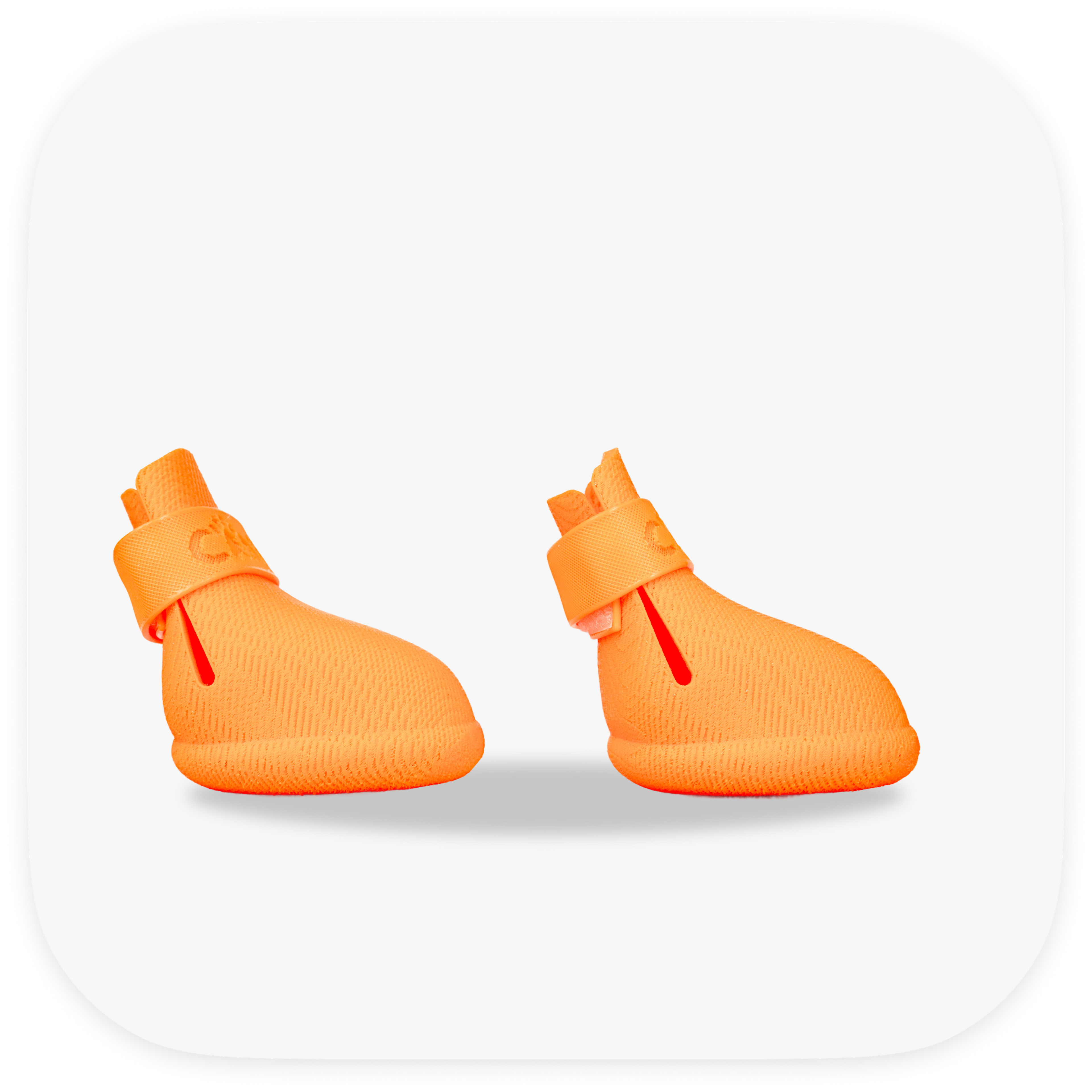 Canela ForméFit Original - Mandarin Orange custom-fit dog boots - right side view