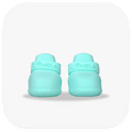 Canela ForméFit Original - Turquoise custom-fit dog boots - front view