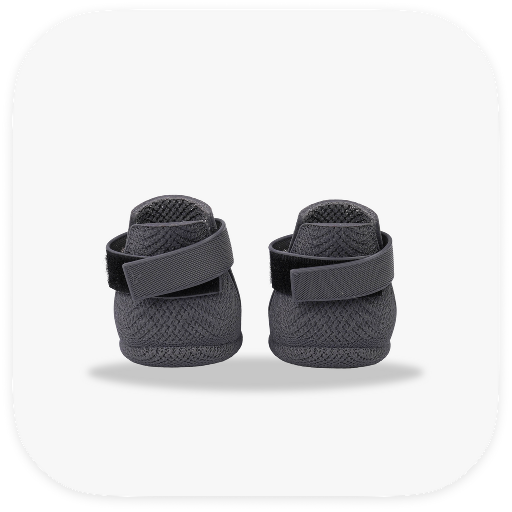 Canela ForméFit Original - Urban Smoke custom-fit dog boots - rear view