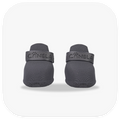 Canela ForméFit Original - Urban Smoke custom-fit dog boots - front view