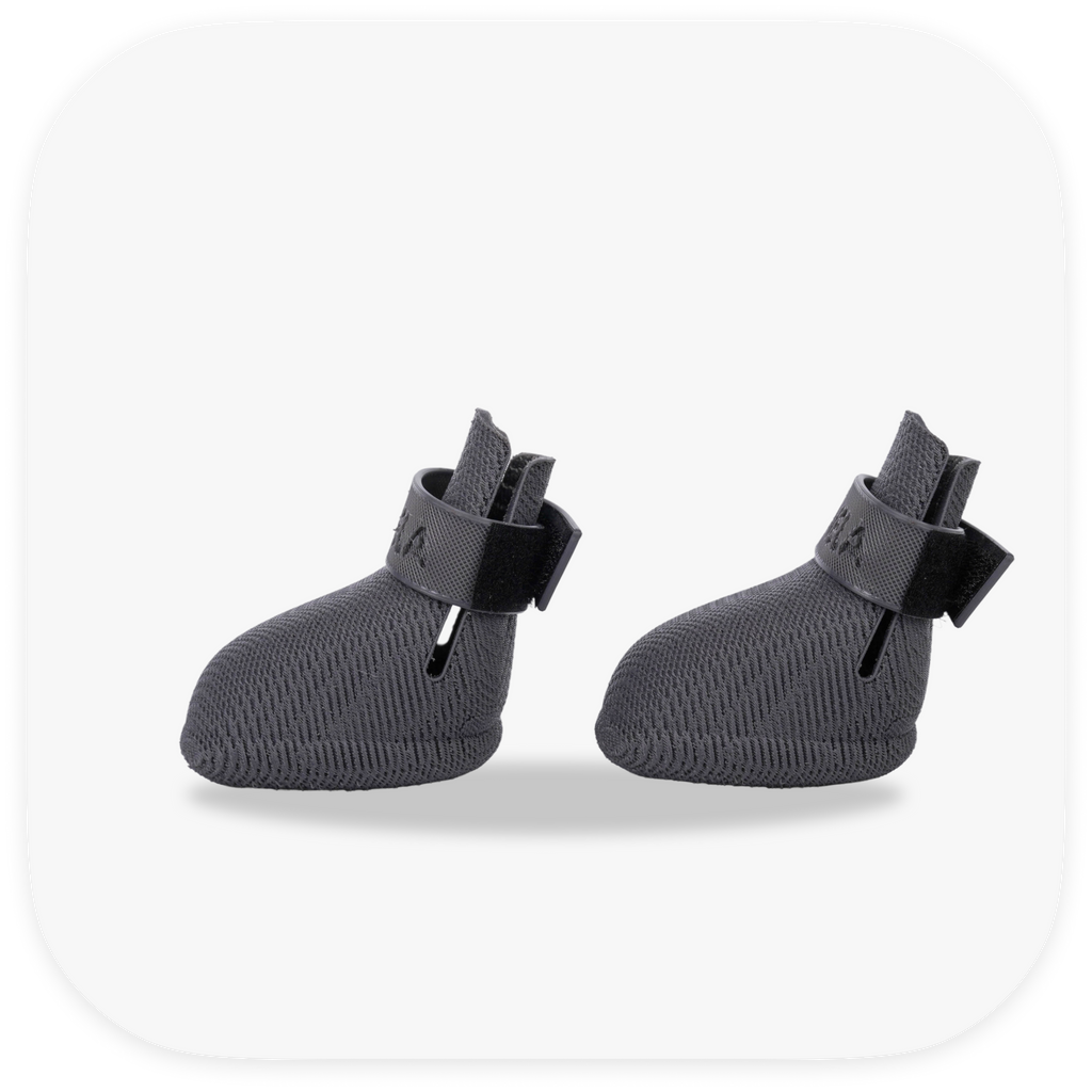 Canela ForméFit Original - Urban Smoke custom-fit dog boots - left side view