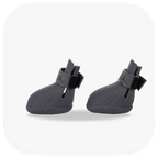 Canela ForméFit Original - Urban Smoke custom-fit dog boots - left side view