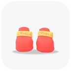 Canela ForméFit ID - Watermelon Sugar - Limoncello custom two-tone dog boots - front view