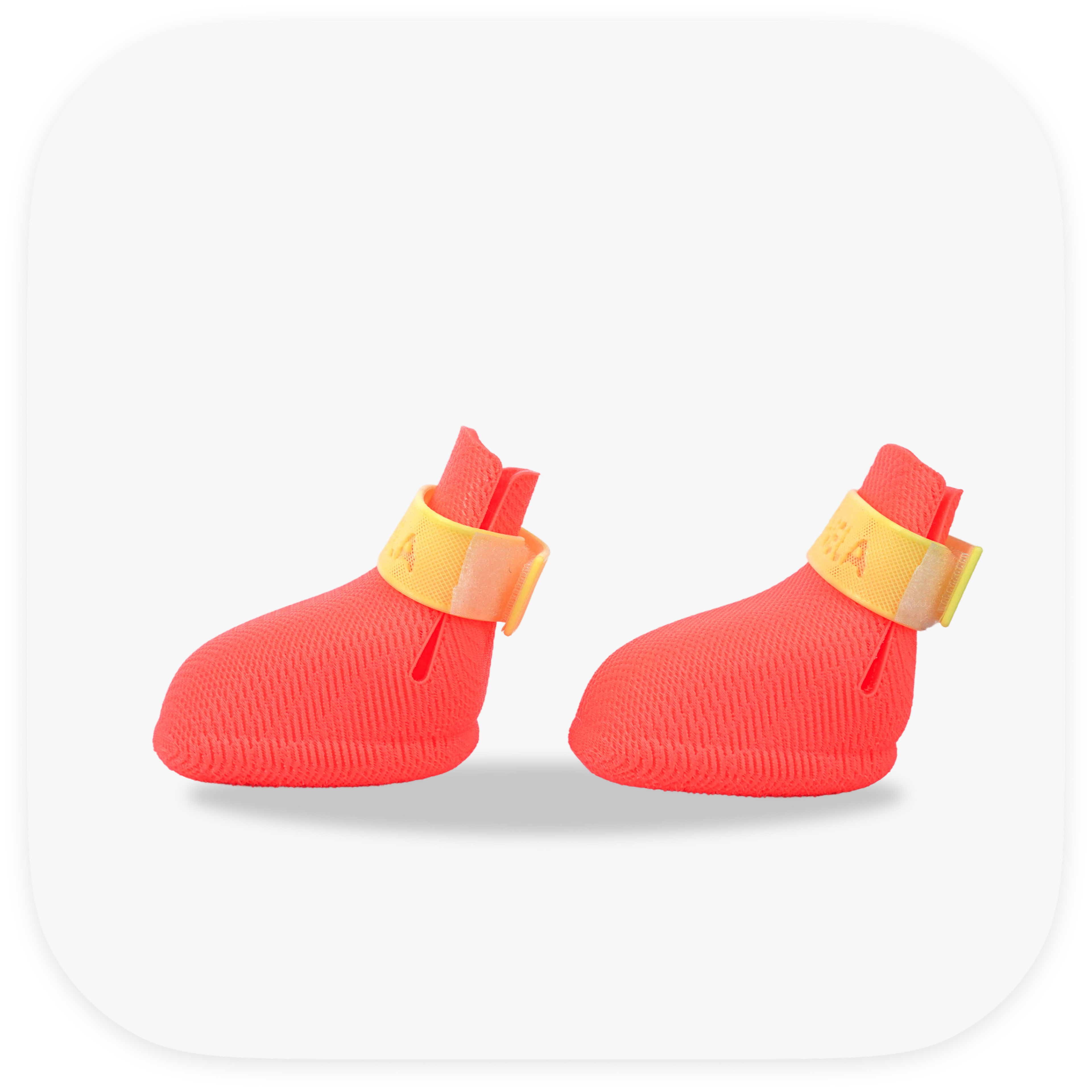 Canela ForméFit ID - Watermelon Sugar - Limoncello custom two-tone dog boots - left side view
