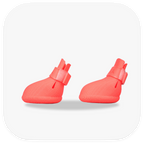 Canela ForméFit Original - Watermelon Sugar custom-fit dog boots - left side view